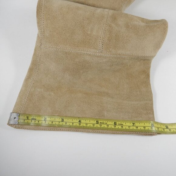 Free People London Calling Wedge Over-the-Knee Boots Size 37 7 Stone Suede NEW - Picture 11 of 15